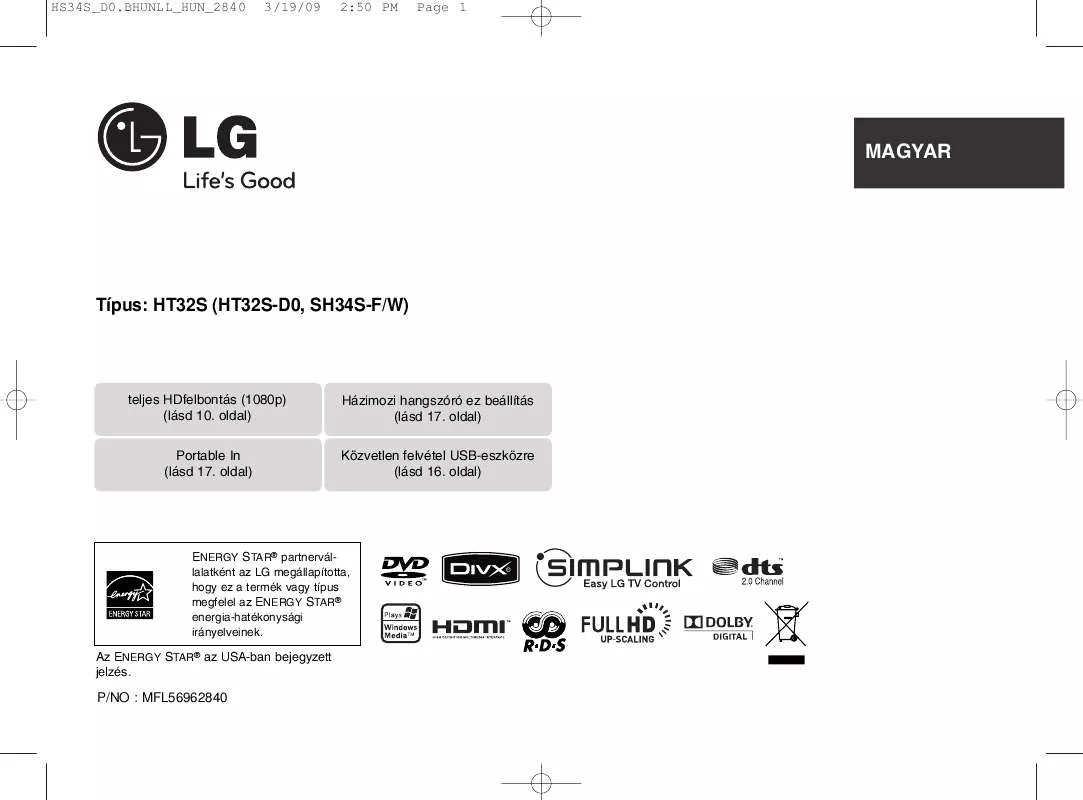 Mode d'emploi LG HT32S