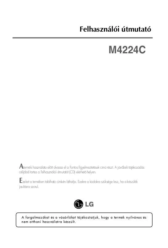 Mode d'emploi LG M4224C