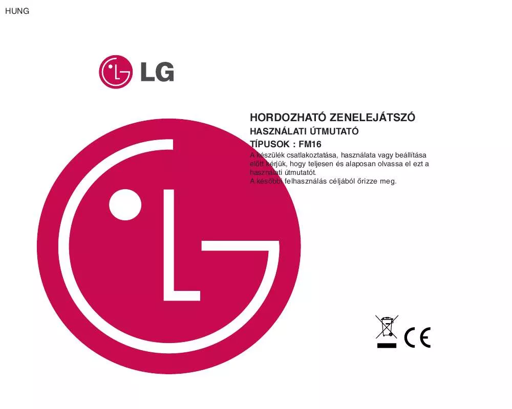 Mode d'emploi LG MF-FM16S5K