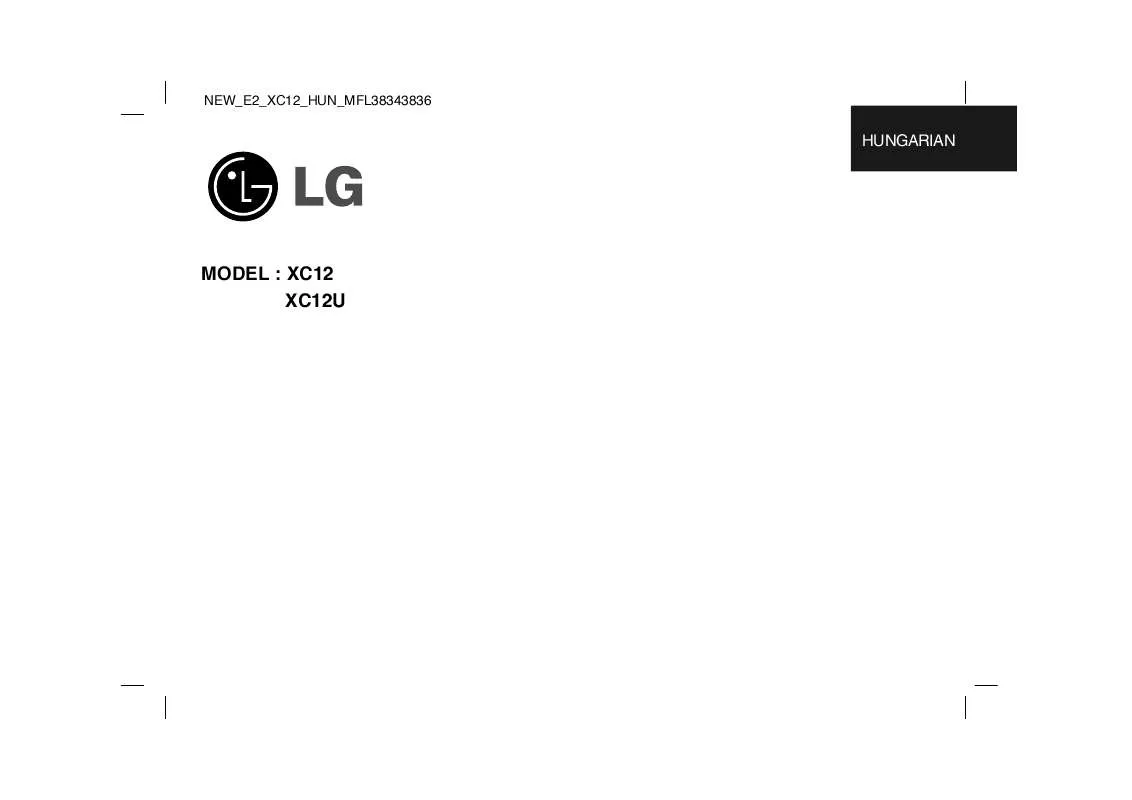 Mode d'emploi LG XC-12U