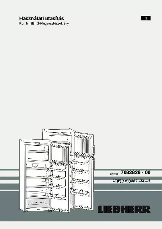 Mode d'emploi LIEBHERR CTSL 3306 COMFORT