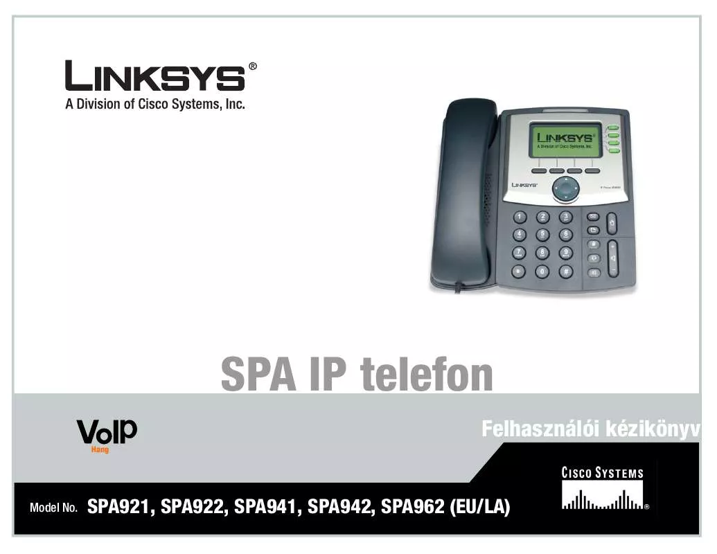 Mode d'emploi LINKSYS SPA921