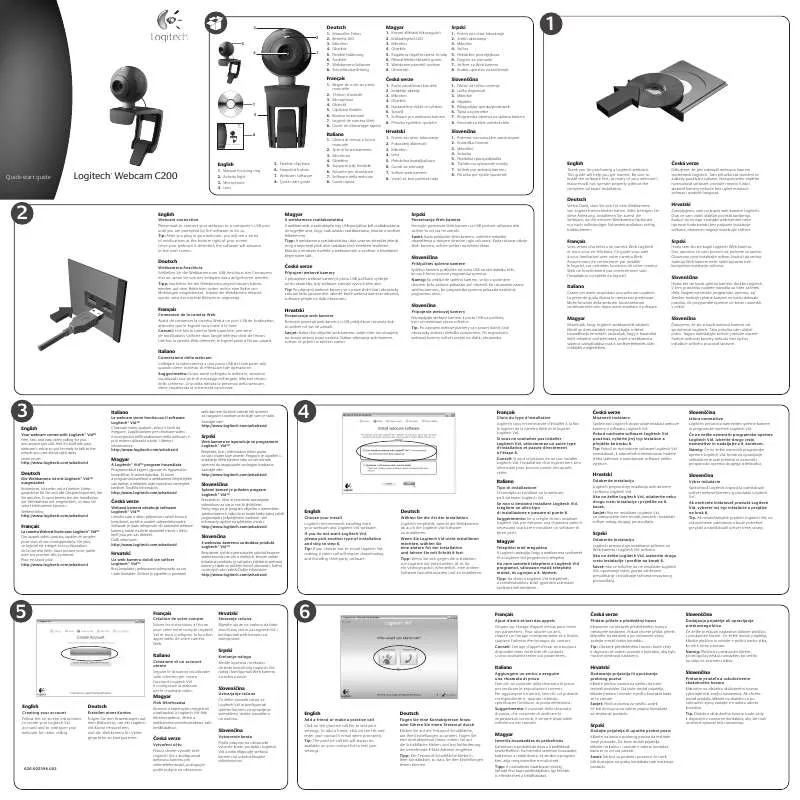 Mode d'emploi LOGITECH C200