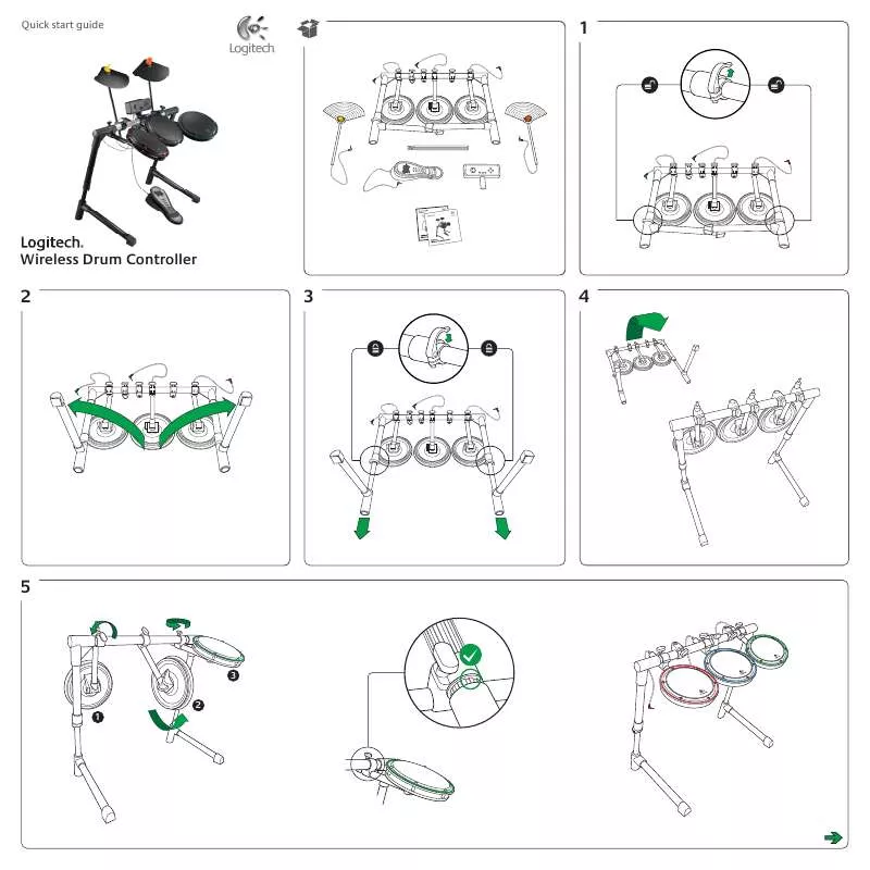 Mode d'emploi LOGITECH WIRELESS DRUM CONTROLLER