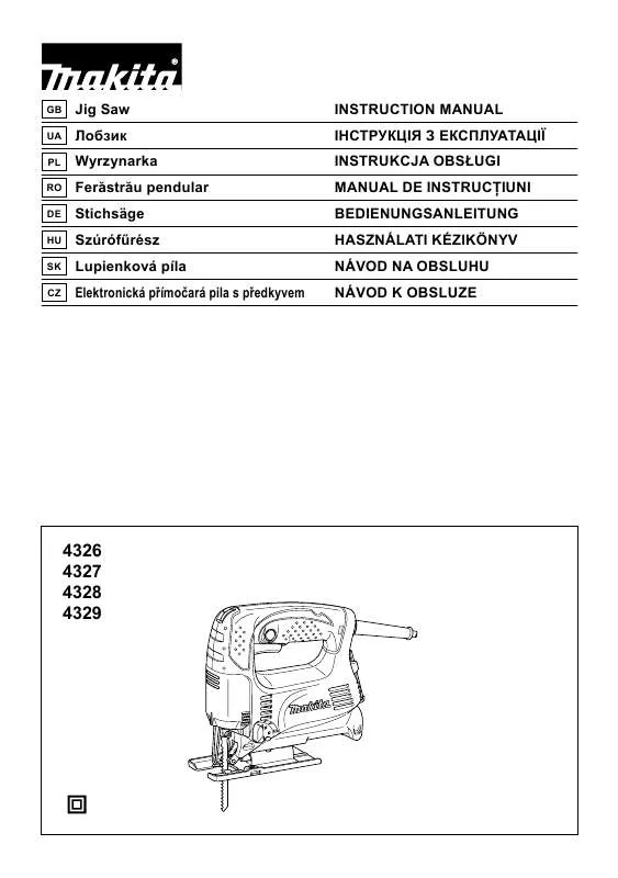 Mode d'emploi MAKITA 4327