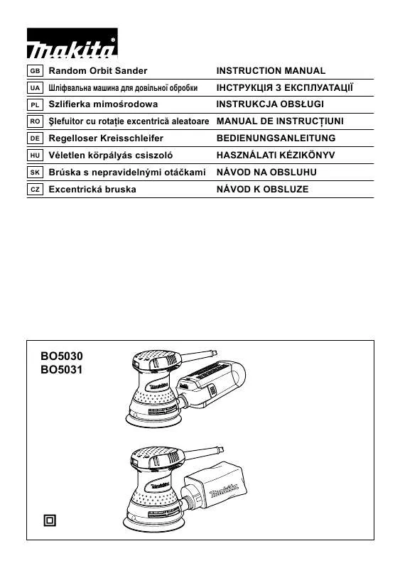 Mode d'emploi MAKITA BO5030