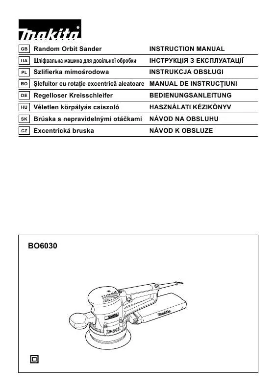 Mode d'emploi MAKITA BO6030