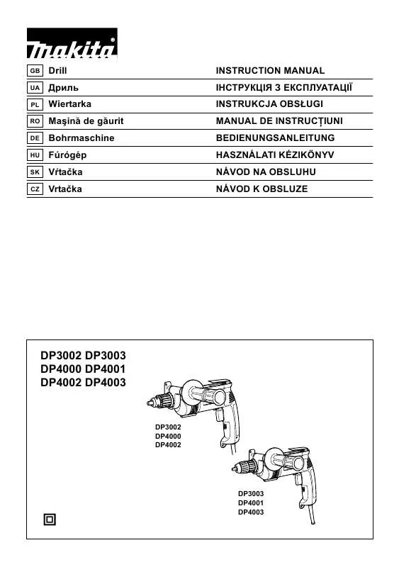 Mode d'emploi MAKITA DP3002