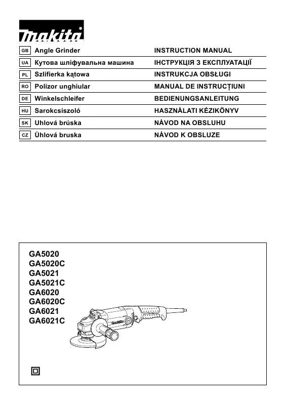 Mode d'emploi MAKITA GA5020