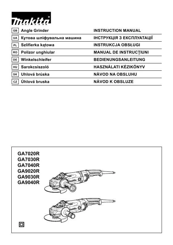 Mode d'emploi MAKITA GA7020R