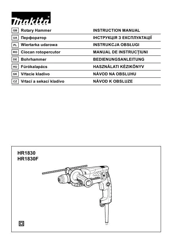 Mode d'emploi MAKITA HR1830F