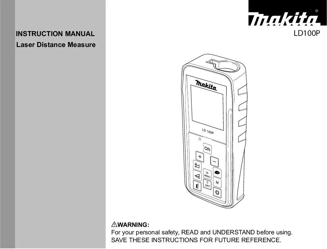 Mode d'emploi MAKITA LD100P