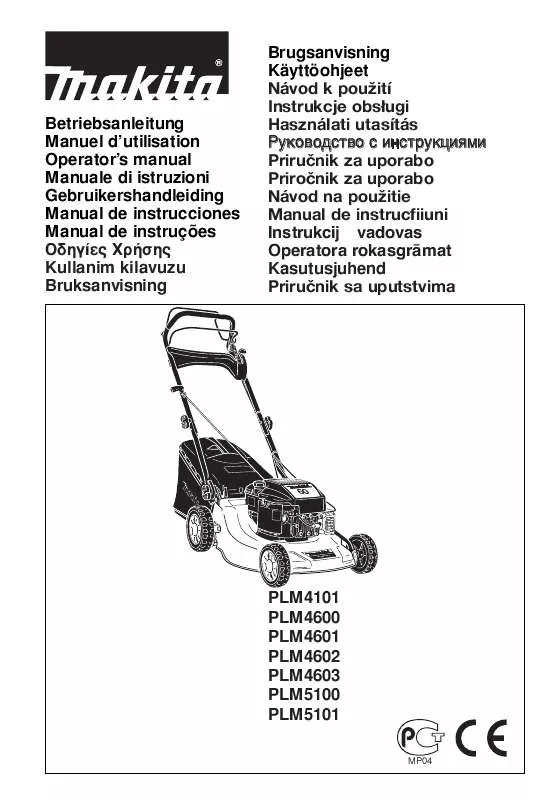 Mode d'emploi MAKITA PLM4101