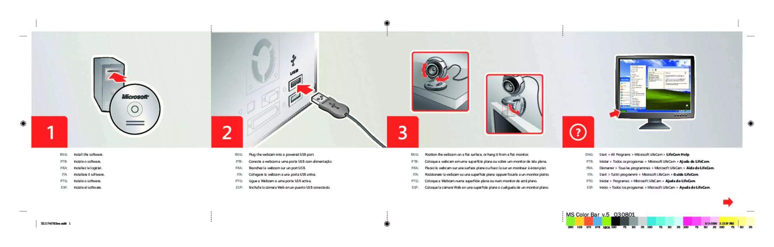 Mode d'emploi MICROSOFT LIFECAM VX-6000