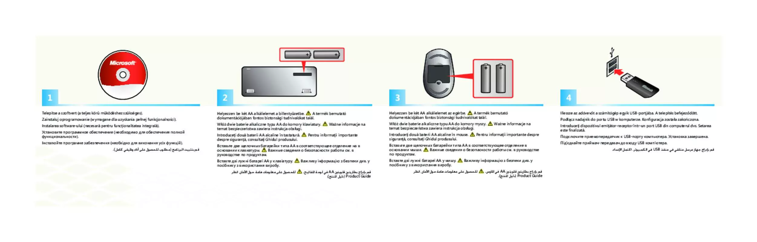 Mode d'emploi MICROSOFT WIRELESS DESKTOP 3000