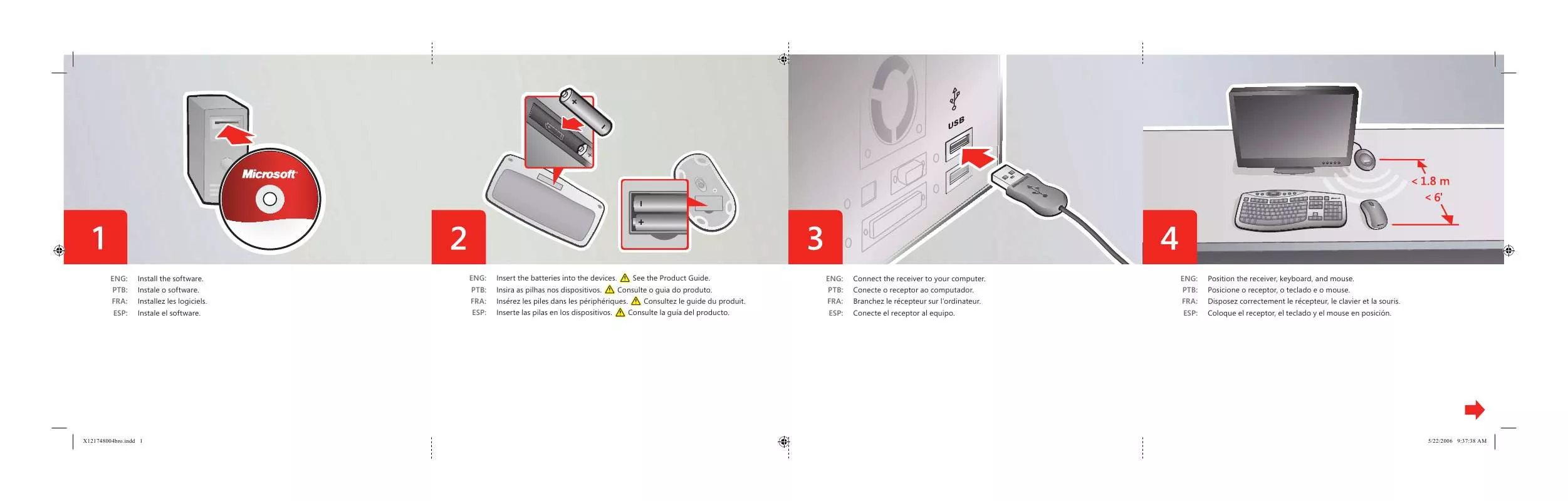 Mode d'emploi MICROSOFT WIRELESS LASER DESKTOP 5000