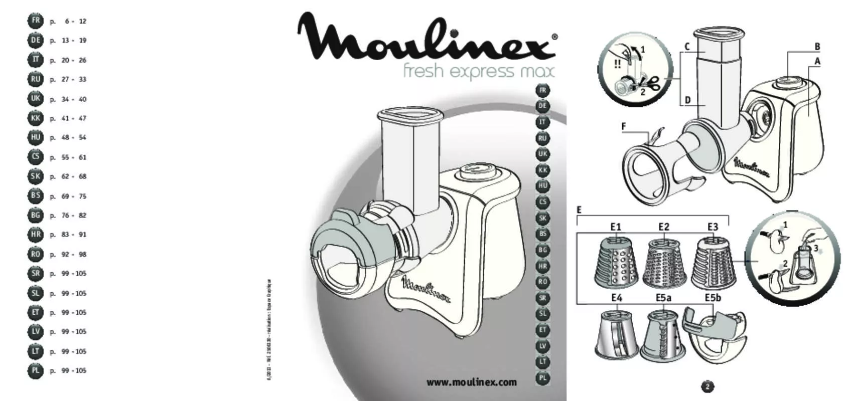 Mode d'emploi MOULINEX DJ 8115