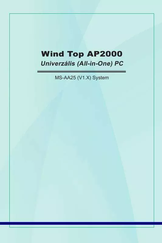 Mode d'emploi MSI WIND TOP AP2000