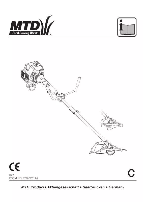 Mode d'emploi MTD 2-STROKE TRIMMER 790 AST PRIME & PULL