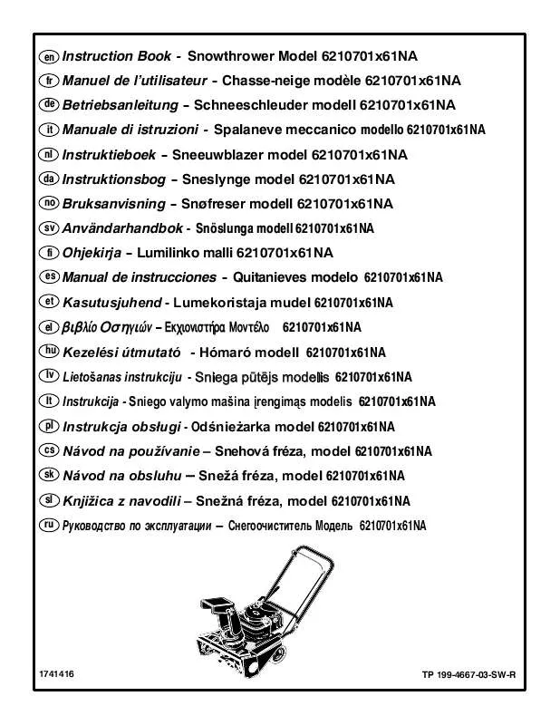 Mode d'emploi MURRAY 6210701X61