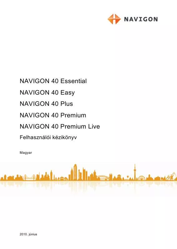 Mode d'emploi NAVIGON 40 EASY