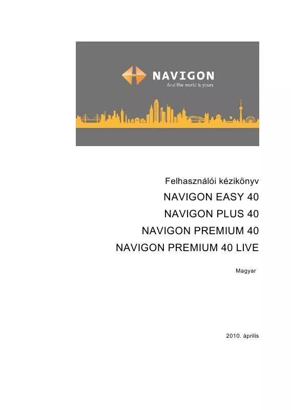 Mode d'emploi NAVIGON NAVIGON EASY 40