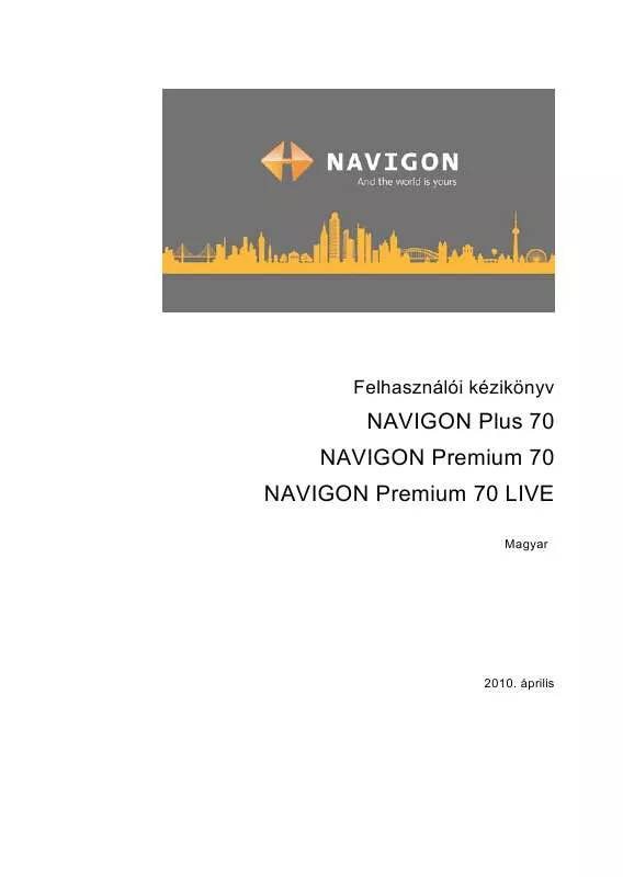 Mode d'emploi NAVIGON PREMIUM 70 LIVE