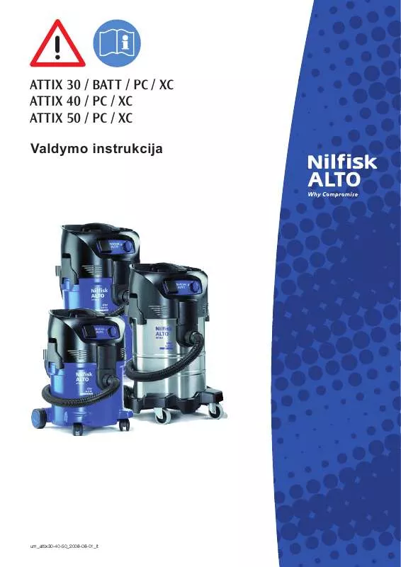 Mode d'emploi NILFISK ATTIX 40 INOX