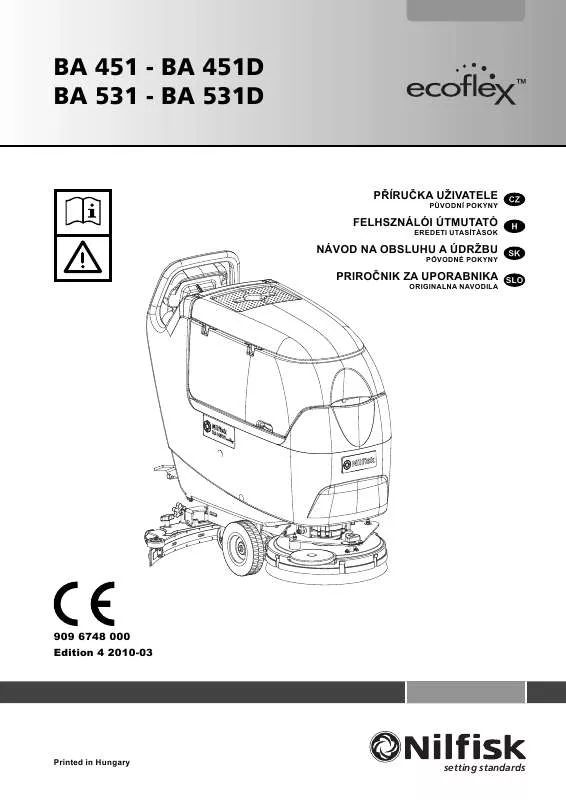 Mode d'emploi NILFISK BA 451