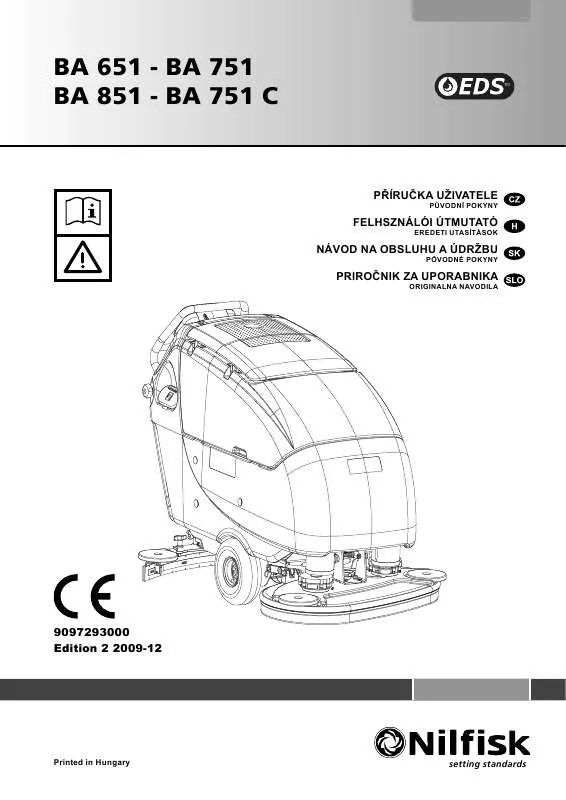 Mode d'emploi NILFISK BA 751 C