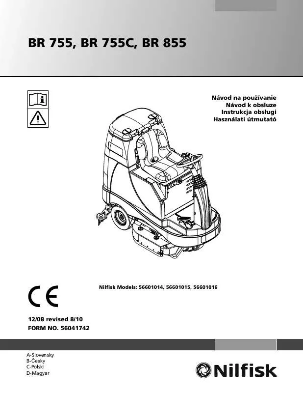 Mode d'emploi NILFISK BR 855