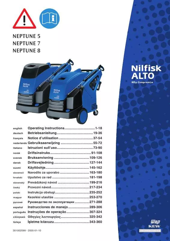 Mode d'emploi NILFISK NEPTUNE 5