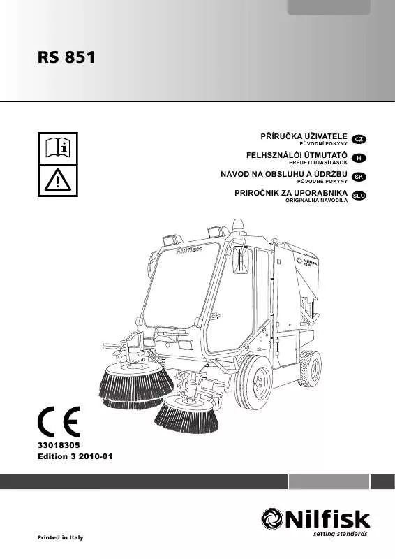 Mode d'emploi NILFISK RS 851