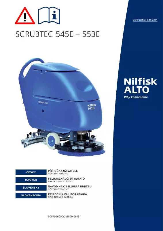 Mode d'emploi NILFISK SCRUBTEC 553E