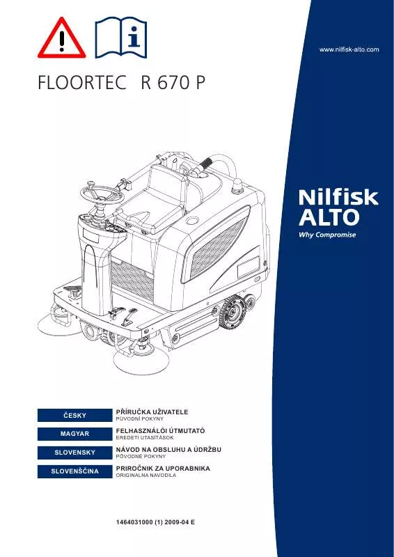 Mode d'emploi NILFISK SR 1101