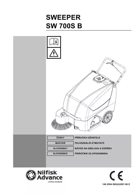 Mode d'emploi NILFISK SW 700S