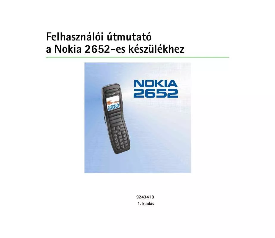 Mode d'emploi NOKIA 2652