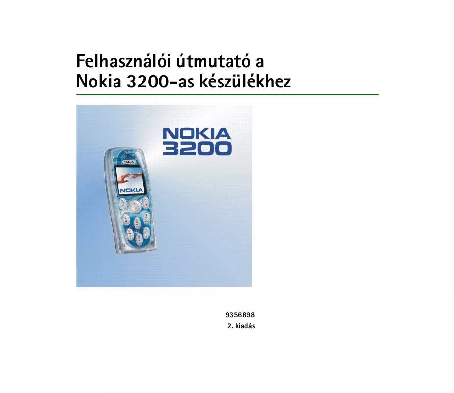 Mode d'emploi NOKIA 3200