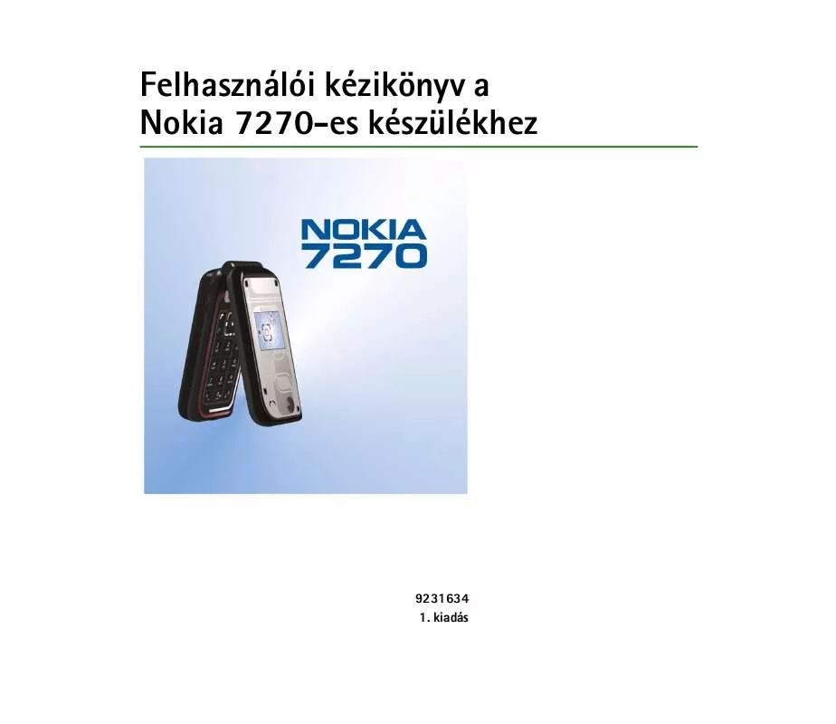 Mode d'emploi NOKIA 7270