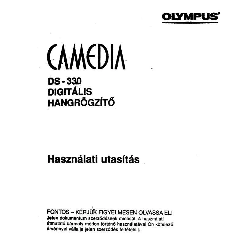 Mode d'emploi OLYMPUS CAMEDIA DS-330