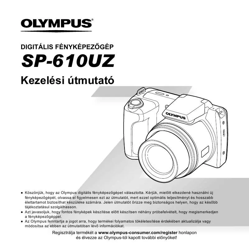 Mode d'emploi OLYMPUS SP-610UZ
