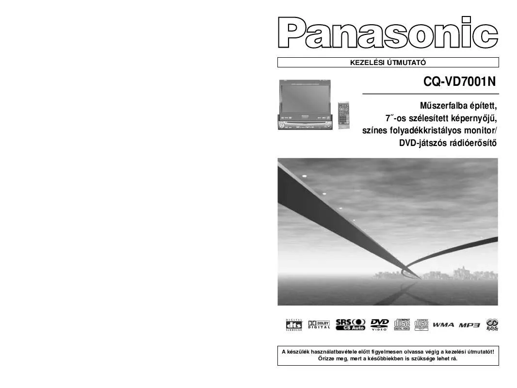 Mode d'emploi PANASONIC CQ-VD7001N