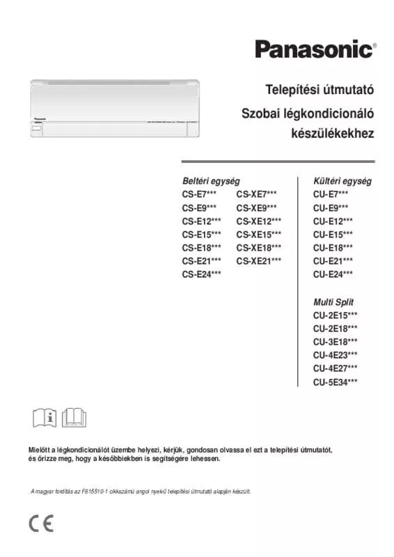 Mode d'emploi PANASONIC CSE15