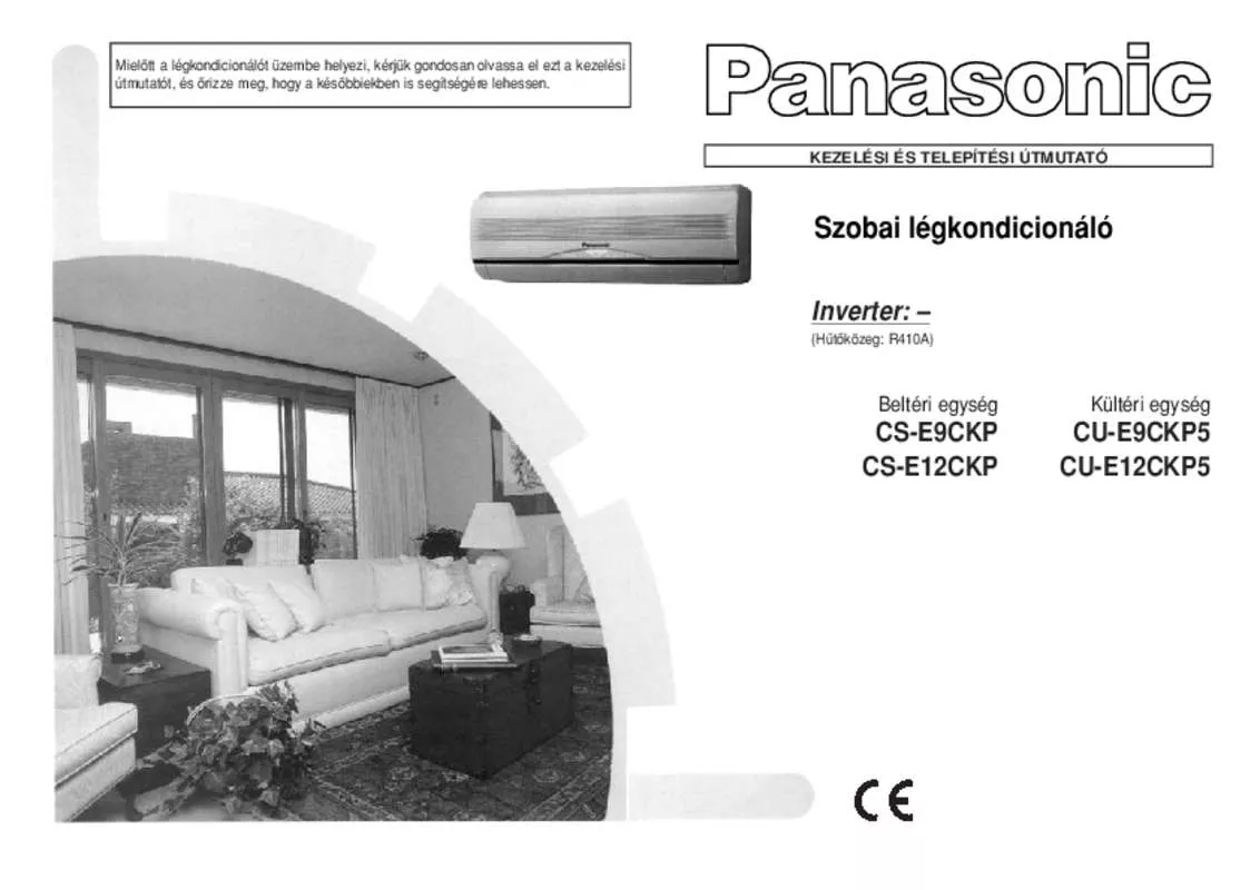 Mode d'emploi PANASONIC CU-E9CKP5