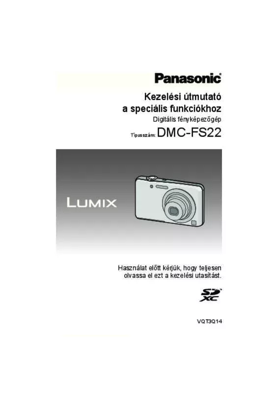 Mode d'emploi PANASONIC LUMIX DMC-FS22EF