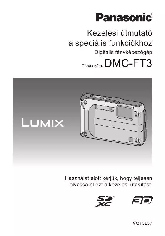 Mode d'emploi PANASONIC DMC-FT3EF