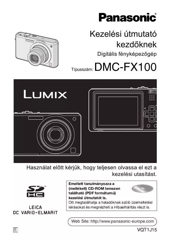 Mode d'emploi PANASONIC DMCFX100