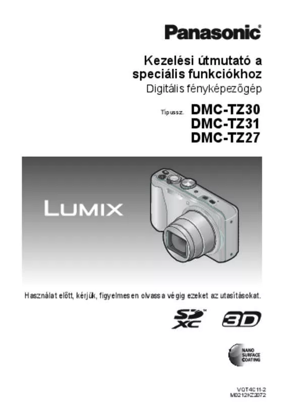 Mode d'emploi PANASONIC LUMIX DMC-TZ27EF