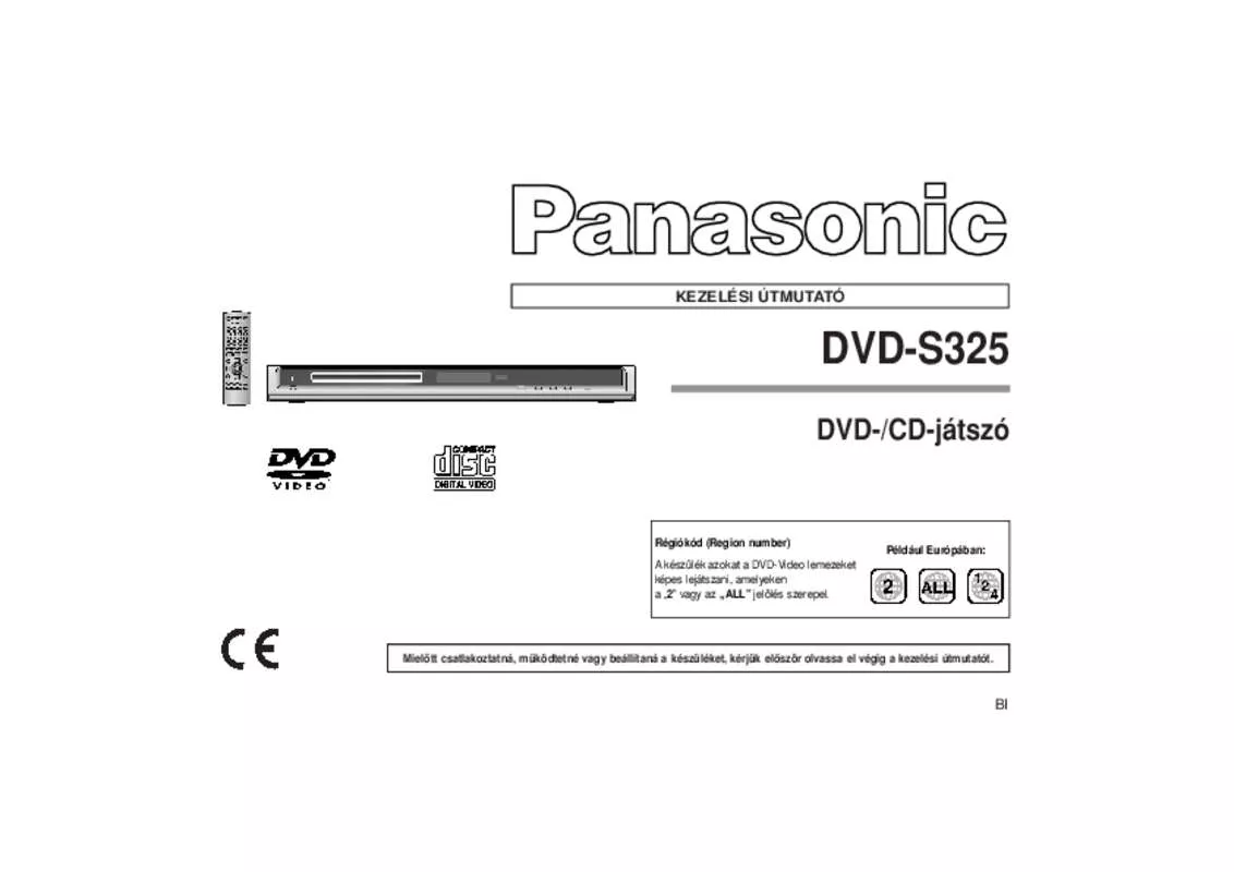 Mode d'emploi PANASONIC DVD-S325
