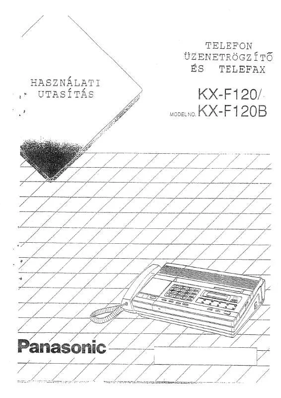 Mode d'emploi PANASONIC KX-F120